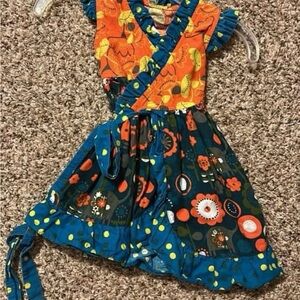 Jelly the Pug Floral Wrap Dress, 18 mo